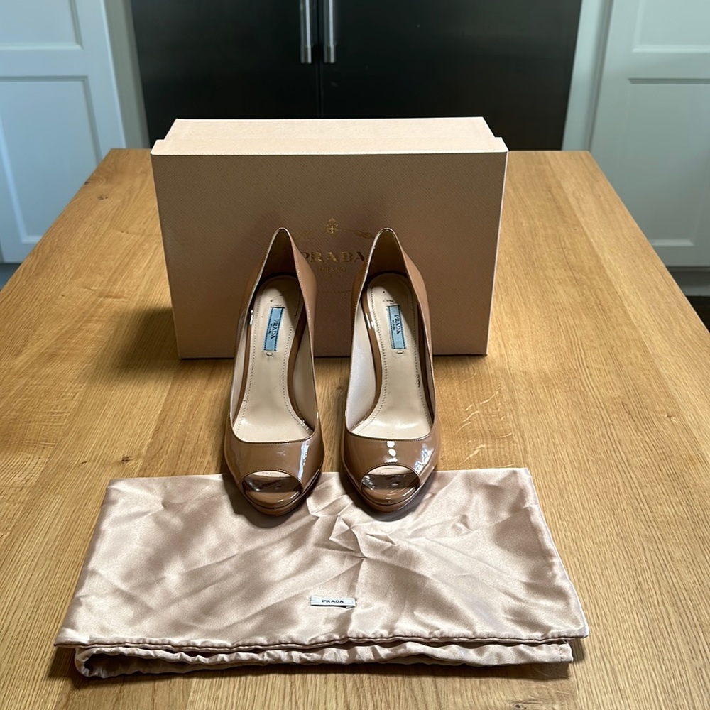 Prada Peep Toe Pumps